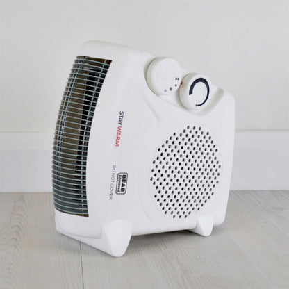 Electric Fan Heater Thermostat 2Kw Portable 2 Heat Settings Hot/Cool Blow