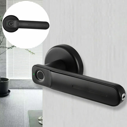 Security Electronic Smart Door Lock Handle Fingerprint Biometric Password+ 2Keys